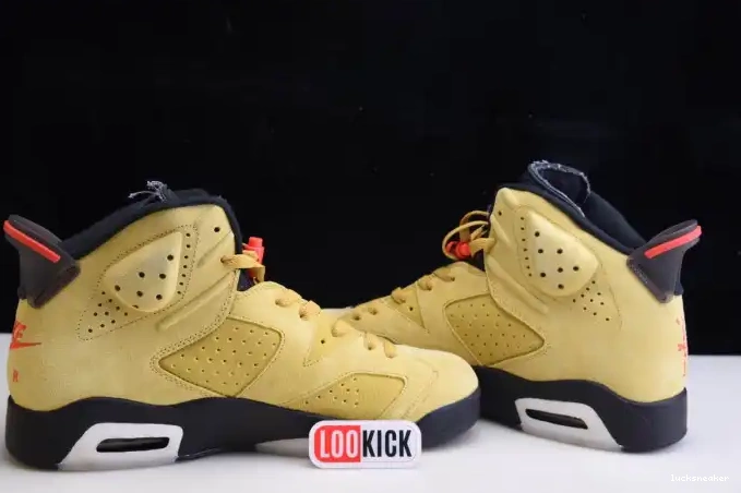 Rep LUCY TRAVIS SCOTT JORDAN X CN1084-300 YELLOW AIR 6 0417